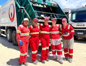 Bombinhas mujeres recolectoras Veolia Brasil