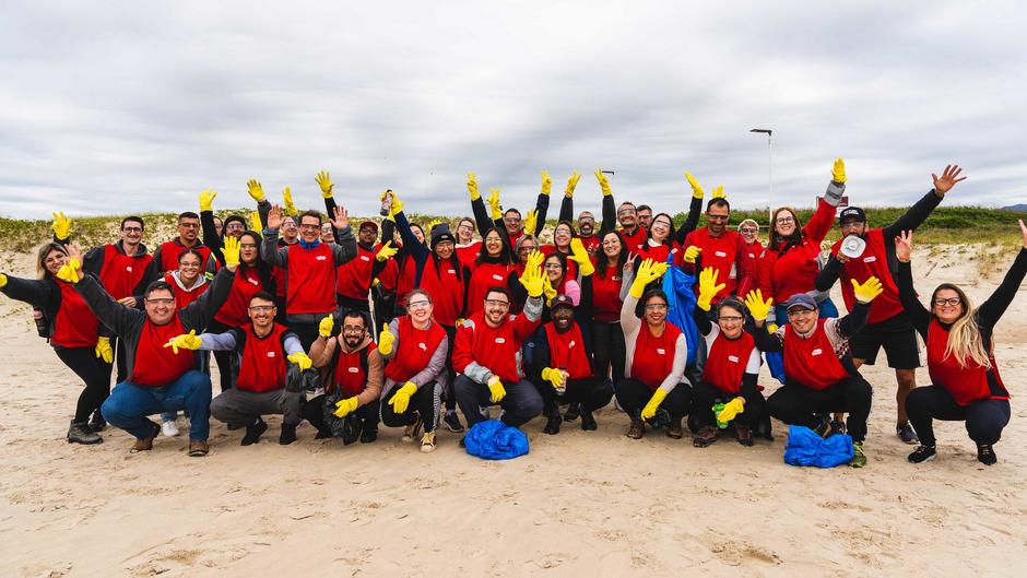 Veolia Brasil limpieza de Playas Sta. Catarina