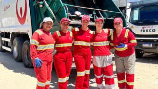 Bombinhas mujeres recolectoras Veolia Brasil